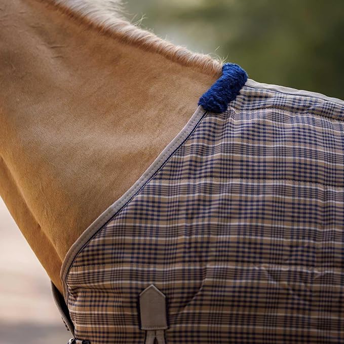 Country Pride Highland 1200D Lightweight Stable Blanket (84, Tan Plaid)