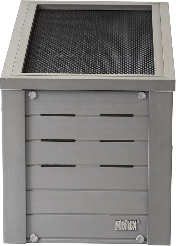 New Age Pet ECOFLEX Small Reptile Enclosure with Matching Cabinet Stand Set in Grey