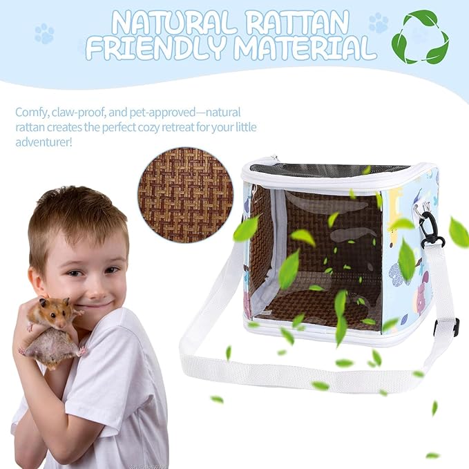 Portable Bird Carry Bag Bird Carriers with Water Feeder and Ventilation Systems Travel Accessories for Small Animals