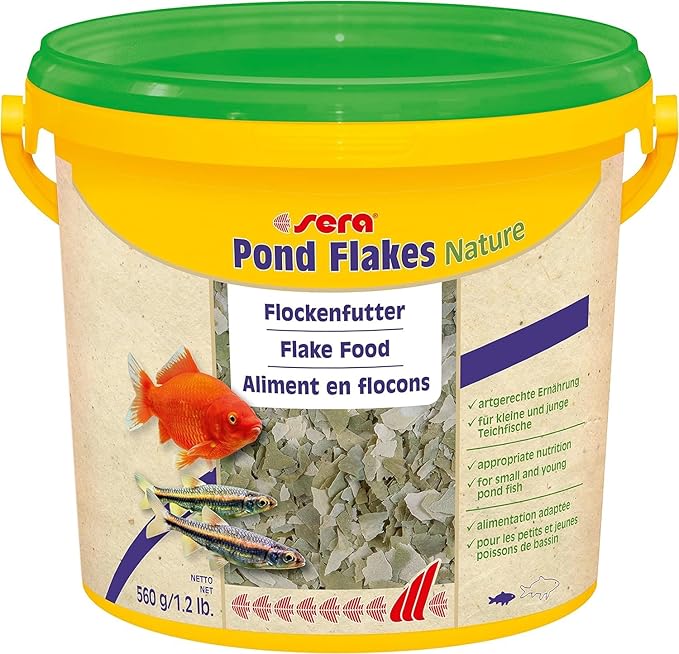 sera 1 Piece Pond Flakes Fish Food, 1.3 lb/3800 ml