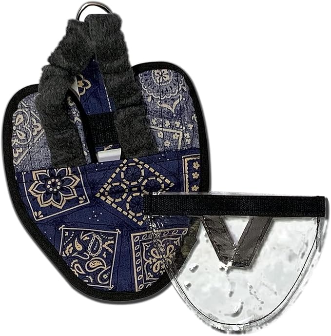 Hen Holster Wrap-Around Bird Diaper & Harness for Larger Pigeons, Small Breed - with Removable Liner, Adjustable Fit for Outdoor Adventures & Indoor Use, Easy to wear - Blue Bandana, XS