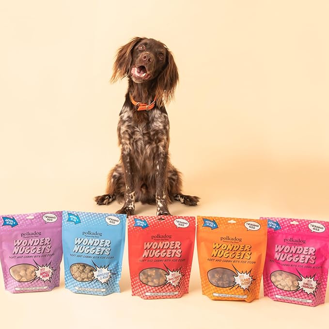 Polkadog Wonder Nuggets – Soft & Chewy Dog Treats with Wild-Caught Whitefish & Kelp – Healthy, Limited Ingredient Training Treats for All Dog Breeds and Ages – Natural, Made in USA – 10 oz