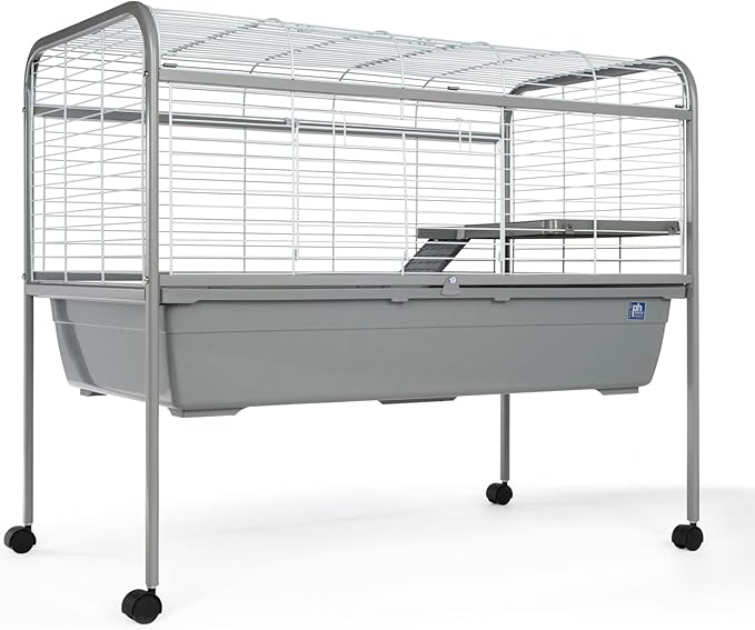 Jumbo Small Animal Home with Stand Gray