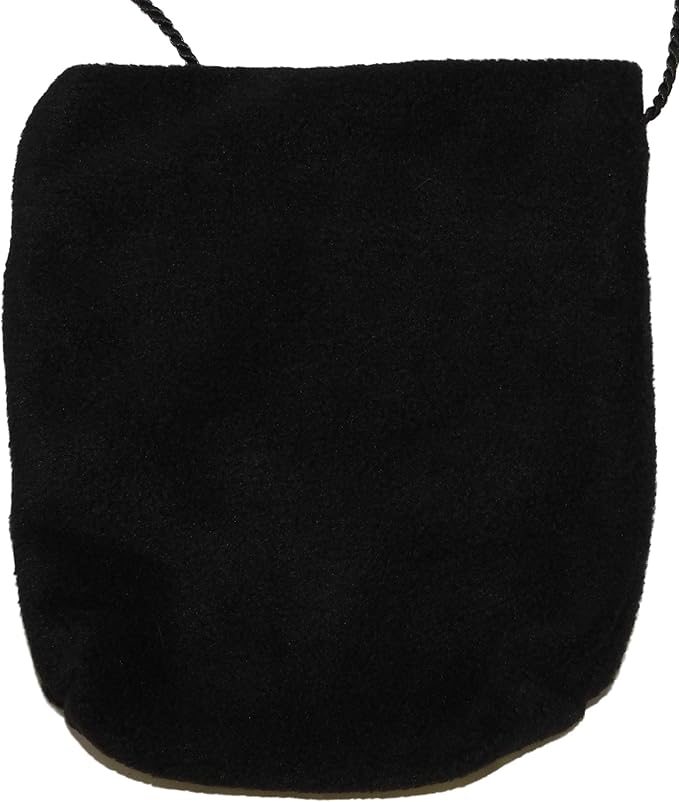Bonding Carrier Pouch - Premium Bonding Pouch for Sugar Gliders and Other Small Pets - Durable Cozy Fleece Material, Mesh Screen, Silk Rope, and Zipper, Pet Sleeping Bag, Black