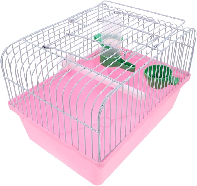 balacoo Portable Bird Cage for Lovebirds Lightweight and Spacious Travel Carrier with Perch Food Box and Waterer for Pet Birds Go Owners
