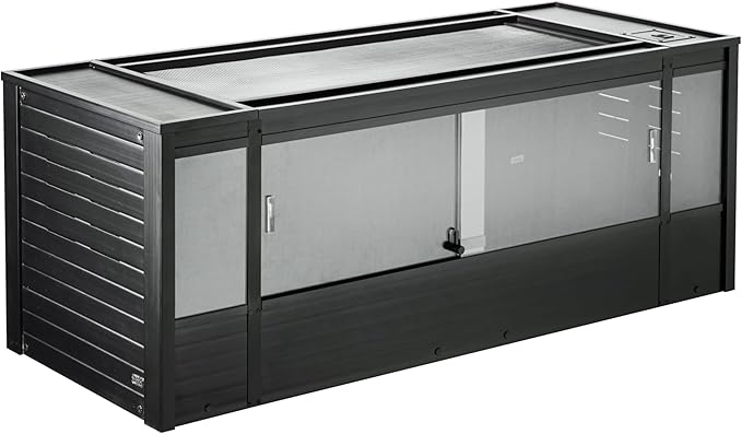 New Age Pet ECOFLEX X-Large Reptile Enclosure with Matching Cabinet Stand Set in Black