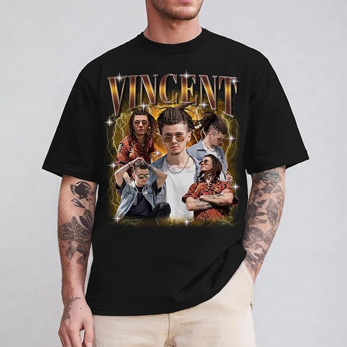 Custom Bootleg Rapper Graphic Tees Shirt – Retro 90s Vintage Style, Personalized Gift for Girlfriend, Birthday, Valentine