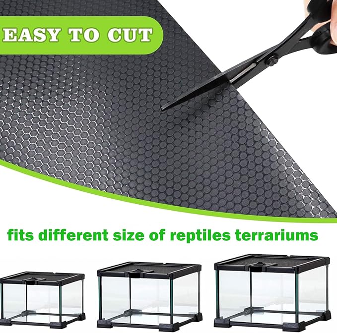 Bearded Dragon Tank Accessories, Non-Adhesive Reptile Carpet Bedding Substrate for Terrarium, Reptile Mat Terrarium Liner Tank Flooring for Leopard Gecko, Snake, Lizard and Tortoise, 18x80 in