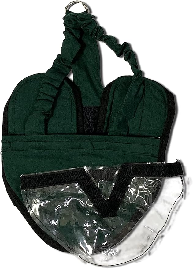 Hen Holster Wrap-Around Bird Diaper & Harness for Hens, Roosters, Ducks, Geese - with Removable Vinyl Liner, Adjustable Fit for Outdoor Adventures & Indoor Use - Easy to wear - XL, Green