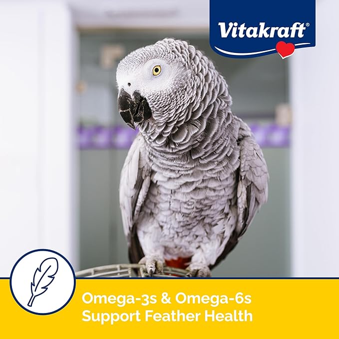 Vitakraft Menu Premium Parrot Food - Vitamin-Fortified - Macaw, Amazon, Conure, and Parrot Food for Large Birds