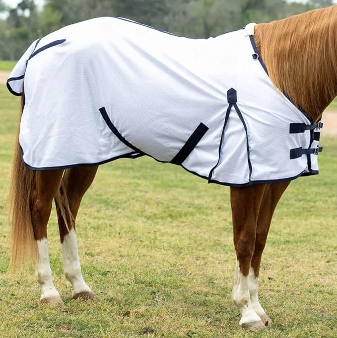 Tack Shack of Ocala- Reinsman Circle Y Breathable Mesh Fly Sheet, Fly Sheet for Horses, Mesh Fly Sheet, Fly Sheet, Breathable Comfy Fly Sheet (81)