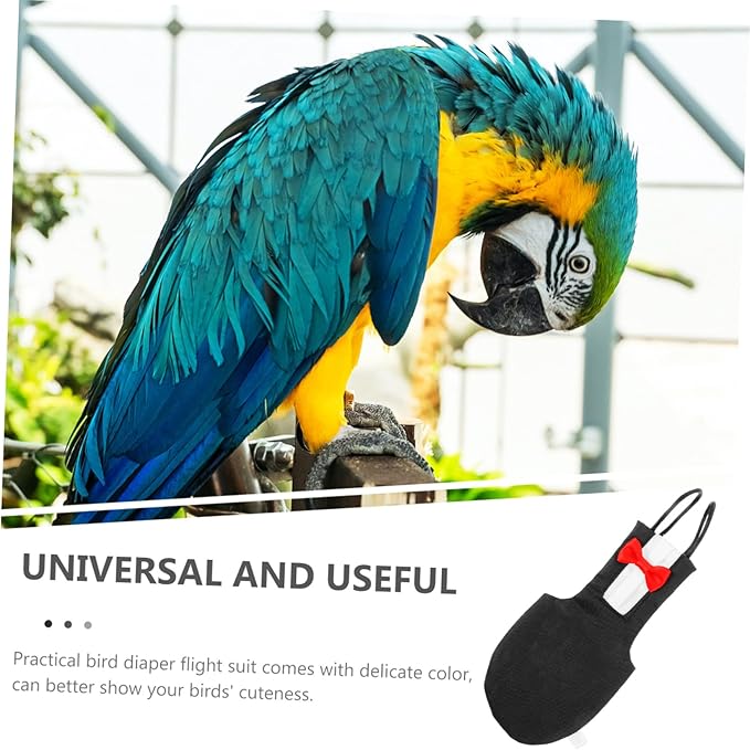 Bird Diaper Flight Suit for Small Birds Soft Reusable Parakeet Cockatiel Protective Nappy for Indoor and Outdoor Use Healthy and Clean