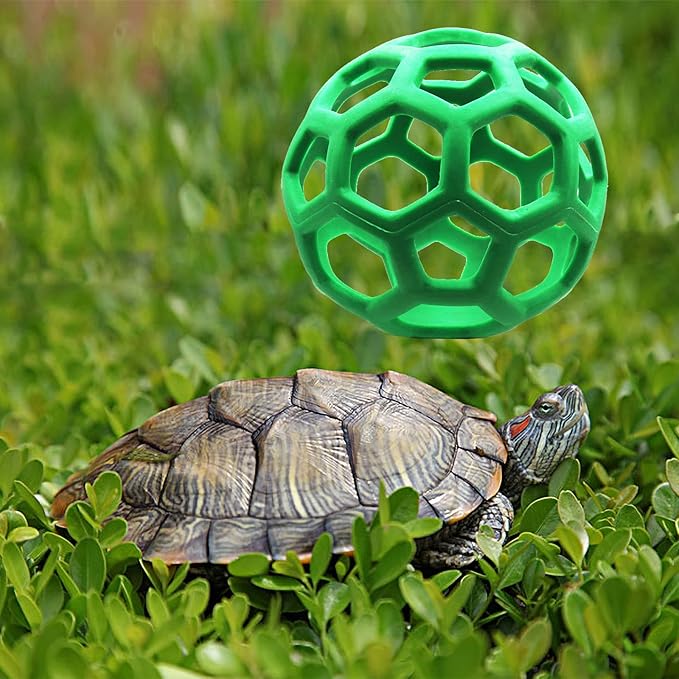Ferplast Tortoise Treat Hanging Feeder Ball - Fruit & Veg Feed Holder - Foraging Toy for Small Animals, Tortoise & Turtle