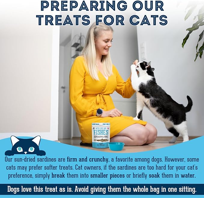 The Granville Island Pet Treatery Sardines for Dogs & Sardines for Cats (6.3 o.z.) - Dehydrated Single Ingredient Dog Treats - All Natural Dog Treats, Grain Free – Training Treats