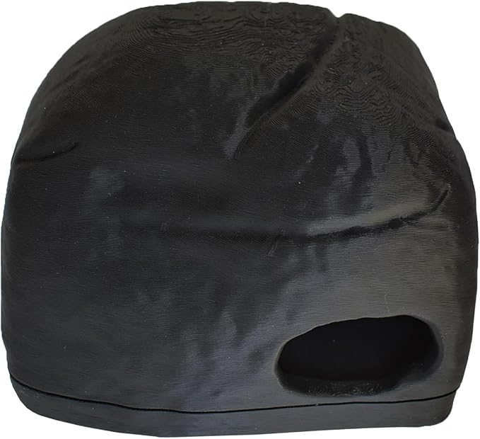Gecko Cave Reptile Hide – Naturalistic Terrarium Shelter for Geckos, Lizards, Snakes, Bearded Dragons, Tortoises & Other Reptiles - Black