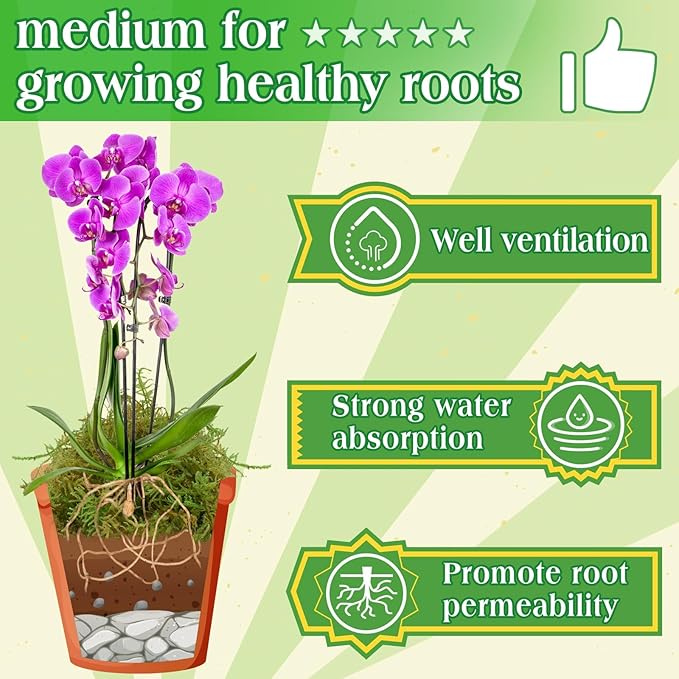 Halatool 1.1LB Green Moss for Potted Plants, 25QT Orchid Moss Potting Mix, Forest Moss for Indoor Plants, Indoor Potting Plant Moss for Repotting Terrariums Garden Reptiles