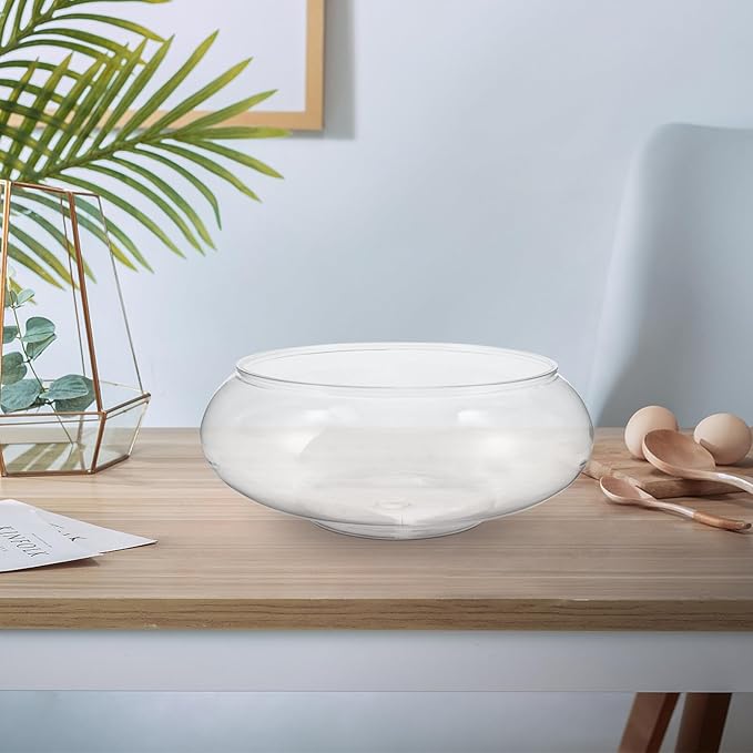 GANAZONO Clear Fish Bowl Vase Bubble Round Planter Terrarium Fish Bowl Aquatic Plant Pot Daffodil Pot Hydroponic Planter Tank Aquarium