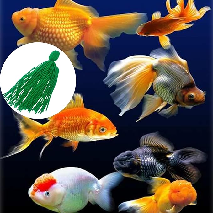 2PCS Fish Spawning Mops Fish Breeding Aquatic Plant Fish Hideout for Aquarium Floating, Fry Hiding Decorations, Green
