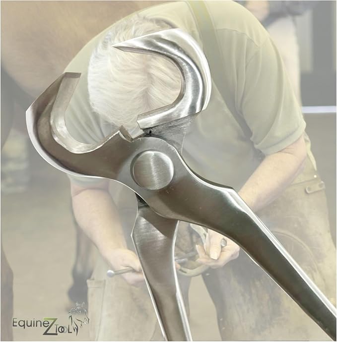 Shoe Puller 12' Vanadium Steel Farrier Tool with Dull Finish for Easy Horse Shoe Removal, Hoof Maintenance,Equine Hoof Care–Farrier Equipment for Precise Hoof Care,Horse Shoe Extraction