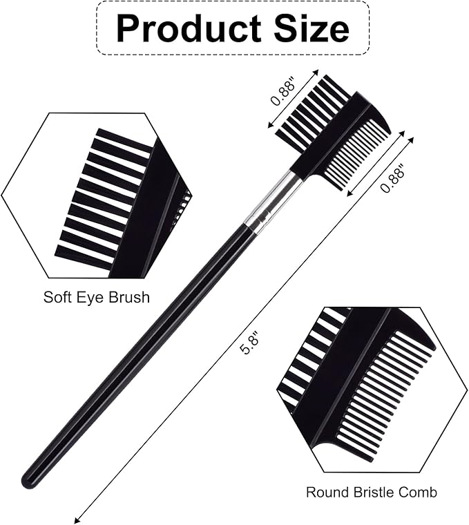 6 Pack Flea Comb for Cats Dogs,Stainless Steel Dog Cat Grooming Combs With Rounded Teeth,Double-Sided Tear Stain Remover,Dematting Comb For Dogs Cats Ideal for Small, Medium & Large Pets (Blue)