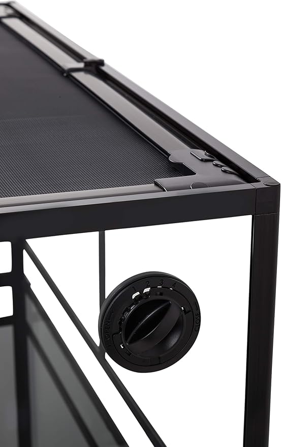 TRIXIE 32 Gallon Glass Terrarium, Double Hinged Doors, Mesh Top, Waterproof Base