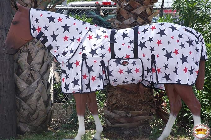 HILASON Horse Fly Sheet - Summer Spring UV Protection Mesh Bug Mosquito FlySheet for Horses | Fly-Sheet