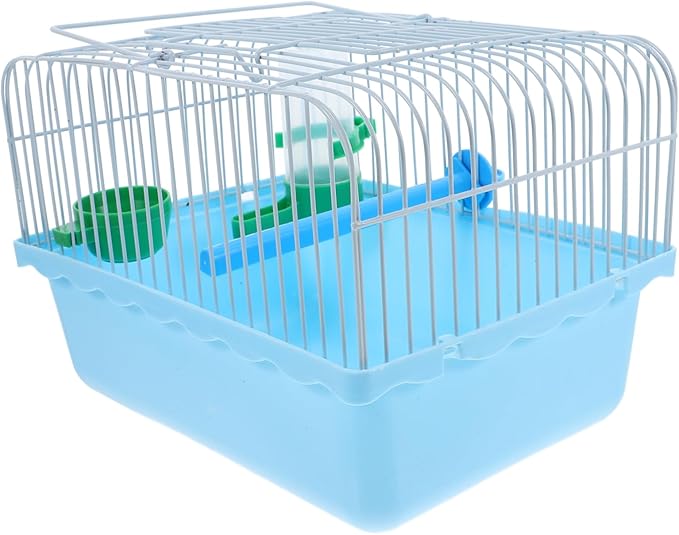 VANZACK Portable Birdcage Bird Carrying Carrier Parrot Cage Pet Travel Cockatiel Parrot Travel Carrier Pet Travel Travel Carrier Blue Iron