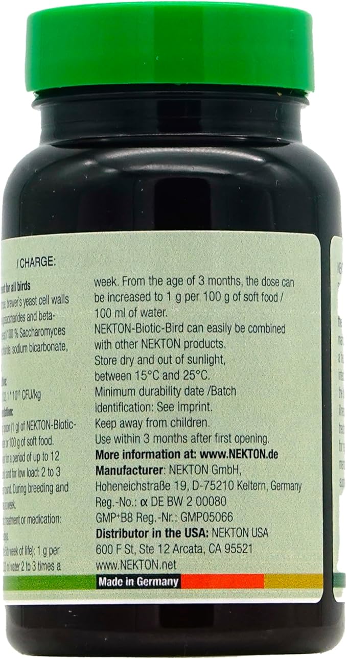 Nekton-Biotic-Bird Probiotic for Birds 50g, (1.76oz)