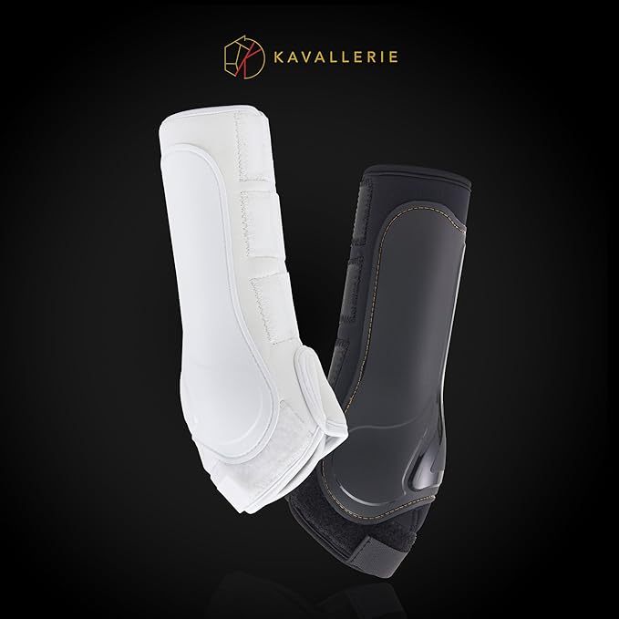 Kavallerie Classic Tendon Boots, Impact-Absorbing Material, Breathable & Evenly Distribute Pressure, Protect Tendon and Ligaments, Anti-Slip, Anti- Sore and Moisture Repellant Show Jumping Boots