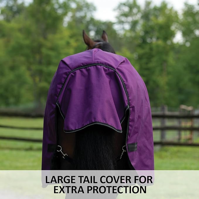 STORM SHIELD Classic II Surcingle Horse Turnout Blanket | Contour Collar | Horse Blankets for Winter Waterproof | 1200D Ripstop Durability | Winter Horse Blanket