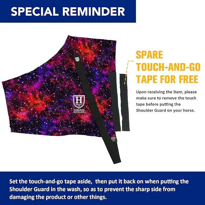 Harrison Howard Horse Stretchy Shoulder Guard Anti Rub Bib for Horse Vast Cosmos L