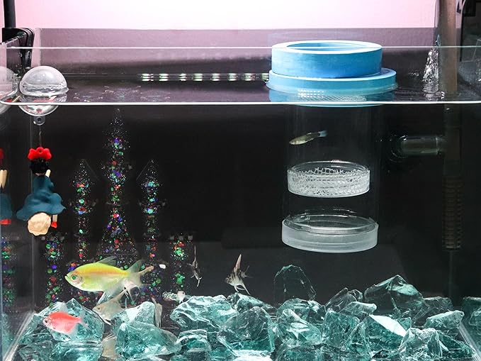 3 Pack Breeder Box for Fish Tank, Baby Fish Separator for Aquarium, Floating Breeding Isolation Box for Betta, Shrimp, Clownfish, Guppy