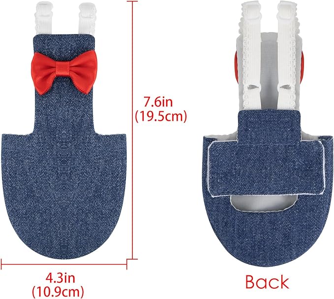Parrot Clothes - Diaper Bird Flight Suit with Adjustable Straps and Training Rope (1PCS, Denim Blue, XL-Code)