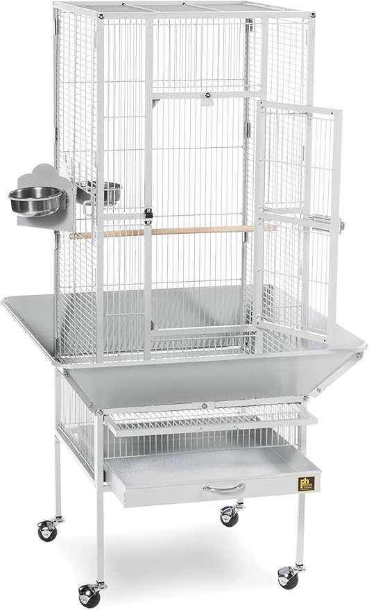 Prevue Pet Products 3351W Park Plaza Bird Cage, Pewter,Small