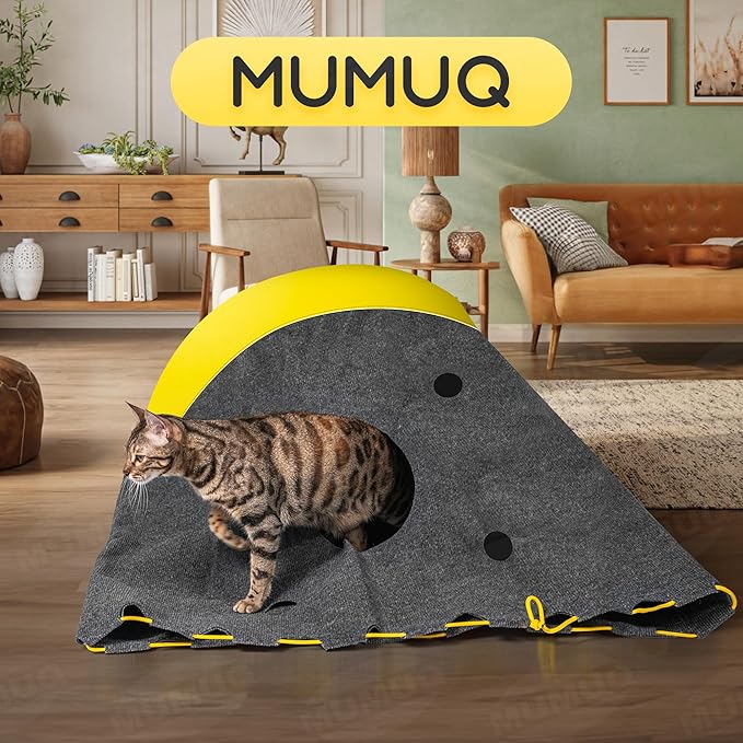 Cat Play Bag Collapsible Cat Activity Center Mat Play Rug Cats Activity Adventure Carpet Cats Tunnel Bags Drill Sleeping Bag Crinkle Bags for Indoor