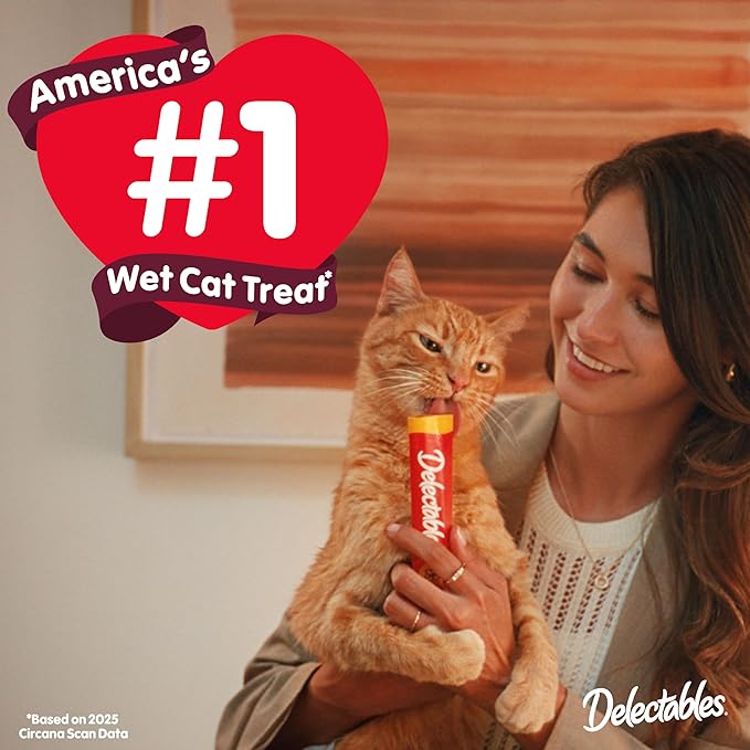Delectables Squeeze Up Kitten Variety Pack, Creamy Squeezable Puree, Lickable Wet Cat Treats, Grain Free, No Added Fillers, No by-Products, No Added Preservatives, 0.5 Ounces Tube, 20 Tubes Total
