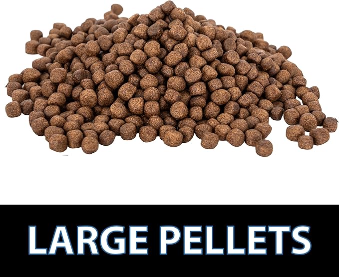 CrystalClear Platinum Fish Food, Premium Floating Pellets for Koi & Goldfish – Boost Growth, Color, and Wellness in Backyard Ponds & Water Gardens, 5mm Pellets, 4.4 Pounds
