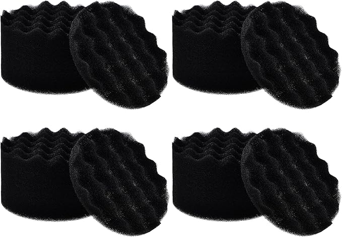 Aquarium Filter Pads Compatible with FX4 / FX5 / FX6 Canister Filter Media Replacement Parts (Sponge, 24 Pcs)