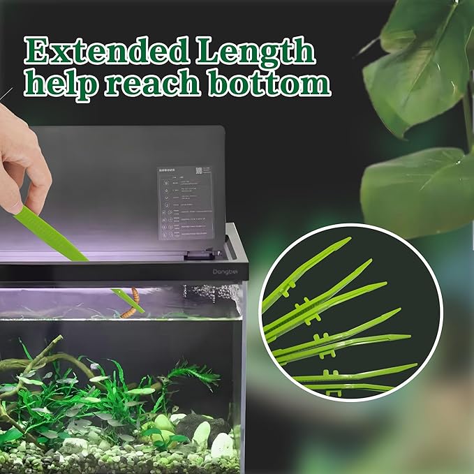 4-Pack Reptile Feeding Tongs Set - Hygienic Anti-Slip Green Tweezers for Bearded Dragons, Lizards, Snakes, Aquariums & Small Animals