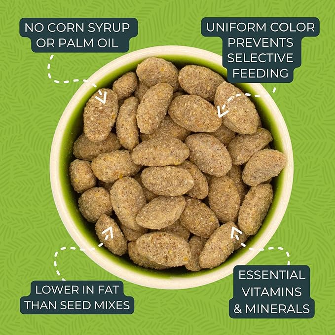 ZuPreem Natural Bird Food Pellets for Parrots & Conures, 3 lb (Pack of 2) - Daily Nutrition, Made in USA for Caiques, African Greys, Senegals, Amazons, Eclectus
