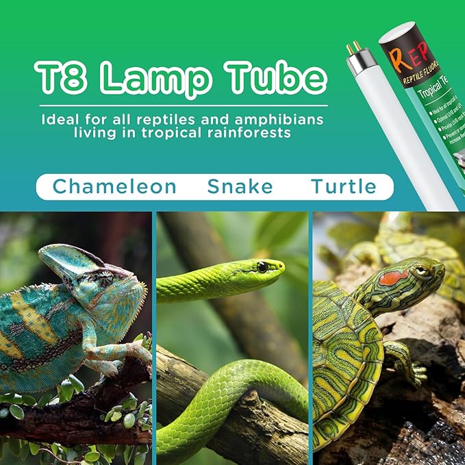 T8 UVB Reptile Light 30W 5.0, UVA Light Bulb for Reptiles, Lamp Tube for Bearded Dragon(1 Pack)