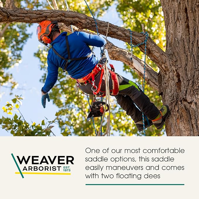 Weaver Leather WLC 560 2 Floating Dee with Padded Nylon Leg Straps