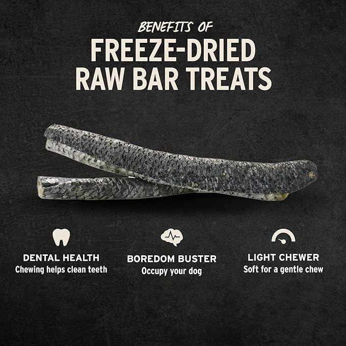 Vital Essentials Freeze-Dried Raw Salmon Skin Dog Treat & Natural Chew, 1-Pack | Single Ingredient Dog Treat for Light Chewers | Made in USA