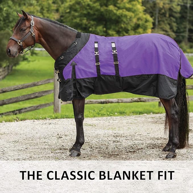 STORM SHIELD Contour Collar Classic II Horse Turnout Blanket | Bellyband Closure | Horse Blankets for Winter Waterproof | Weather Protection | Winter Horse Blanket