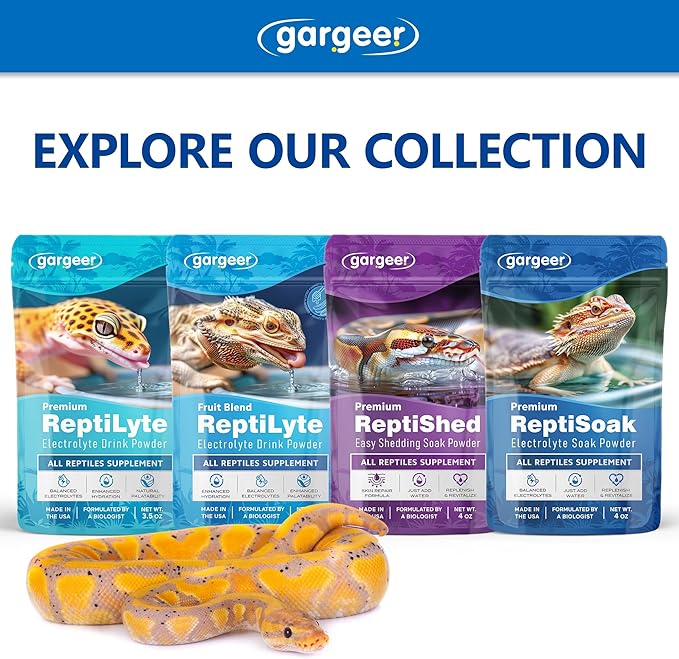 Premium ReptiSoak Electrolytes SOAK for Reptiles | Hydration & Recovery Bath Powder for Bearded Dragons, Geckos, Lizards, Tortoises | Electrolyte Reptile Supplement | Made in USA. Enjoy!