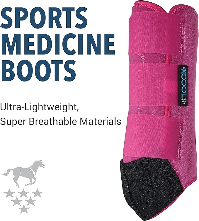 Professional's Choice 2XCOOL Sports Medicine Horse Boots | Protective & Breathable Design for Ultimate Comfort, Durability & Cooling in Active Horses | 2 Pack