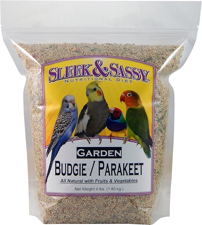 SLEEK & SASSY Garden Budgie (Parakeet) Food (4 lbs.)