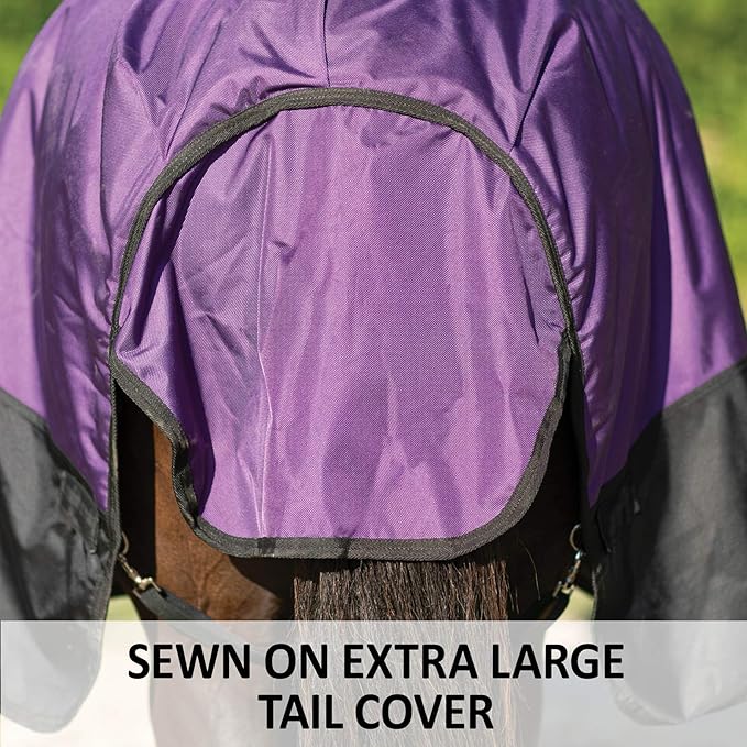 STORM SHIELD Contour Collar Classic II Horse Turnout Blanket | Bellyband Closure | Horse Blankets for Winter Waterproof | Weather Protection | Winter Horse Blanket