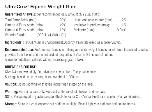UltraCruz® Equine Weight Gain, 1 Gallon