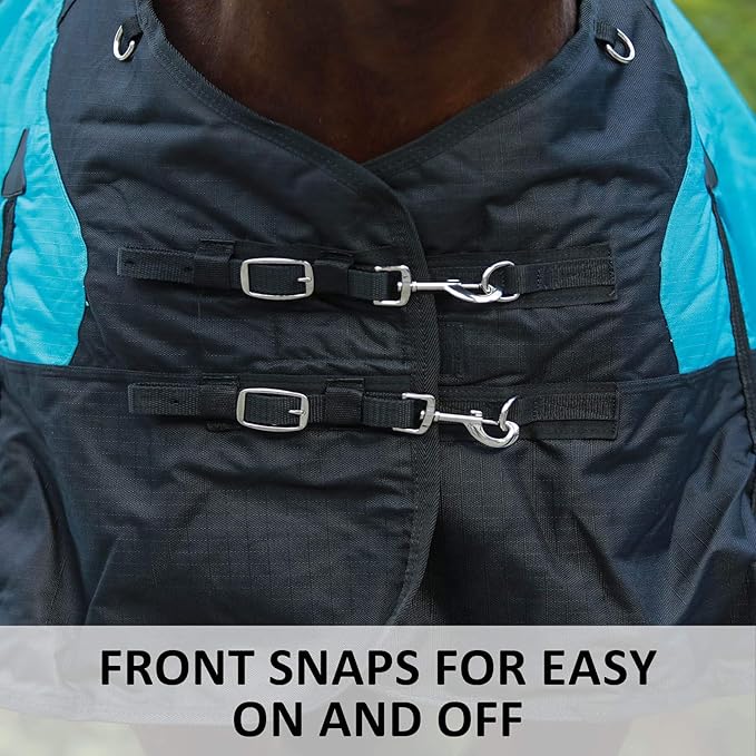 STORM SHIELD Classic II Surcingle Horse Turnout Blanket | Contour Collar | Horse Blankets for Winter Waterproof | 1200D Ripstop Durability | Winter Horse Blanket